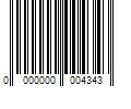 Barcode Image for UPC code 0000000004343