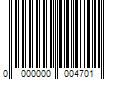 Barcode Image for UPC code 0000000004701