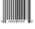 Barcode Image for UPC code 000000000475