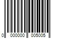 Barcode Image for UPC code 0000000005005