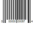 Barcode Image for UPC code 000000000574