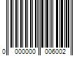 Barcode Image for UPC code 0000000006002