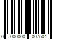 Barcode Image for UPC code 0000000007504