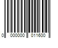 Barcode Image for UPC code 0000000011600