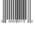 Barcode Image for UPC code 000000001168