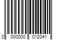 Barcode Image for UPC code 0000000012041