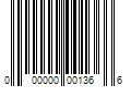 Barcode Image for UPC code 000000001366