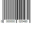 Barcode Image for UPC code 0000000020480