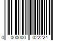 Barcode Image for UPC code 0000000022224