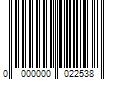 Barcode Image for UPC code 0000000022538