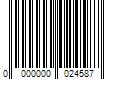 Barcode Image for UPC code 0000000024587