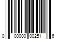 Barcode Image for UPC code 000000002516