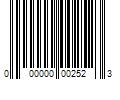 Barcode Image for UPC code 000000002523