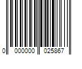 Barcode Image for UPC code 0000000025867