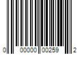 Barcode Image for UPC code 000000002592