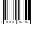 Barcode Image for UPC code 0000000027502