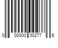 Barcode Image for UPC code 000000002776