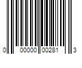 Barcode Image for UPC code 000000002813