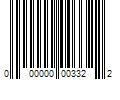 Barcode Image for UPC code 000000003322