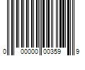 Barcode Image for UPC code 000000003599