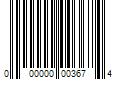 Barcode Image for UPC code 000000003674