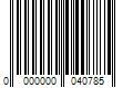 Barcode Image for UPC code 0000000040785