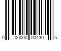 Barcode Image for UPC code 000000004305