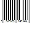 Barcode Image for UPC code 0000000043946