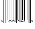 Barcode Image for UPC code 000000004435