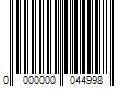 Barcode Image for UPC code 0000000044998