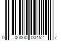 Barcode Image for UPC code 000000004527