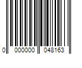 Barcode Image for UPC code 0000000048163