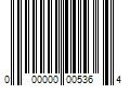 Barcode Image for UPC code 000000005364