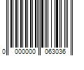 Barcode Image for UPC code 0000000063036