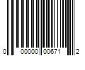 Barcode Image for UPC code 000000006712