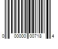 Barcode Image for UPC code 000000007184