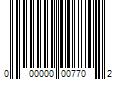 Barcode Image for UPC code 000000007702