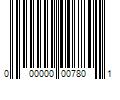 Barcode Image for UPC code 000000007801