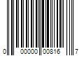 Barcode Image for UPC code 000000008167