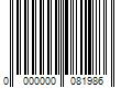 Barcode Image for UPC code 0000000081986