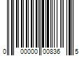 Barcode Image for UPC code 000000008365