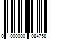 Barcode Image for UPC code 0000000084758