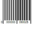 Barcode Image for UPC code 0000000090025