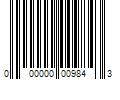 Barcode Image for UPC code 000000009843. Product Name: 