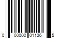 Barcode Image for UPC code 000000011365