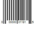 Barcode Image for UPC code 000000011815