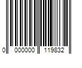 Barcode Image for UPC code 0000000119832