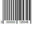 Barcode Image for UPC code 0000000125345