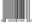 Barcode Image for UPC code 000000014038