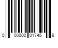 Barcode Image for UPC code 000000017459